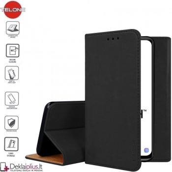 Grynos odos Telone dėklas - juodas (Xiaomi Mi 10 Lite) Grynos odos Telone dėklas - juodas (Xiaomi Mi 10 Lite)